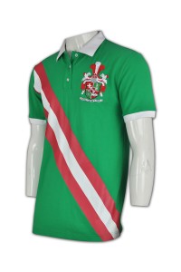 P407  馬球polo衫制服供應商 度身訂造高爾夫球polo衫      墨綠色